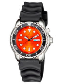 Pro Tac 1000m Automatic Diver Black Bezel - Orange Dial
