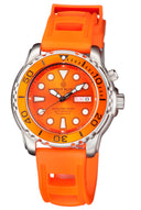 Pro Tac 1000m Automatic Diver Orange Bezel - Orange Dial