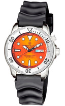 Pro Tac 1000m Automatic Diver- Silver Bezel Orange Dial