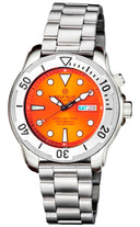 Pro Tac 1000m Automatic Diver- Silver Bezel Orange Dial