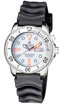 Pro Tac 1000m Automatic Diver- Silver Bezel White Dial