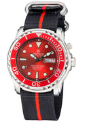 Pro Tac Diver 1000m Automatic Red Bezel Red Dial