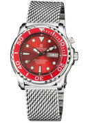 Pro Tac Diver 1000m Automatic Red Bezel Red Dial