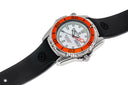 Proaqua 1000 Quartz Orange Bezel White Dial