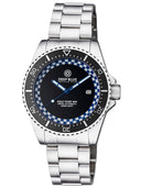 Rally Diver 1000 Collection Black Ceramic Bezel - Black/dark Blue Checkered Dial Bracelet