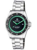Rally Diver 1000 Collection Black Ceramic Bezel - Black/green Checkered Dial Bracelet