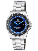 Rally Diver 1000 Collection Black Ceramic Bezel - Black/light Blue Checkered Dial Bracelet