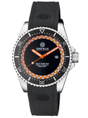 Rally Diver 1000 Collection Black Ceramic Bezel - Black/orange Checkered Dial Strap