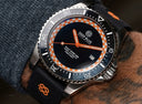 Rally Diver 1000 Collection Black Ceramic Bezel - Black/orange Checkered Dial Strap