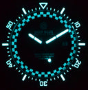 Rally Diver 1000 Collection Black Ceramic Bezel - Black/dark Blue Checkered Dial Strap