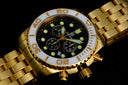 Sea Ram Gold Chronograph Ceramic Bezel Collection White Black