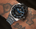 Speedograph 1000 Collection Black Ceramic Bezel - Black/blue Blue Checkered Dial Bracelet
