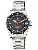 Speedograph 1000 Collection Black Ceramic Bezel - Black/orange Checkered Dial Bracelet