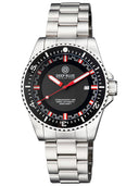 Speedograph 1000 Collection Black Ceramic Bezel - Black/red Blue Checkered Dial Bracelet