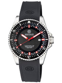 Speedograph 1000 Collection Black Ceramic Bezel - Black/red Checkered Dial Strap