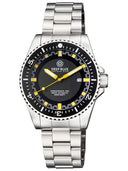 Speedograph 1000 Collection Black Ceramic Bezel - Black/yellow Blue Checkered Dial Bracelet