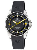 Speedograph 1000 Collection Black Ceramic Bezel - Black/yellow Checkered Dial Strap