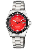 Speedograph 1000 Collection Black Ceramic Bezel - Red Checkered Dial Bracelet