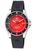 Speedograph 1000 Collection Black Ceramic Bezel - Red Checkered Dial Strap