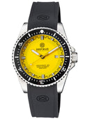 Speedograph 1000 Collection Black Ceramic Bezel - Yellow Checkered Dial Strap
