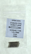 Spring Bars -Pack Of 10 -Thin Size 1.20mm - Choose 20/22/24