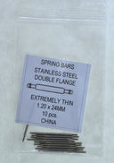 Spring Bars -Pack Of 10 -Thin Size 1.20mm - Choose 20/22/24