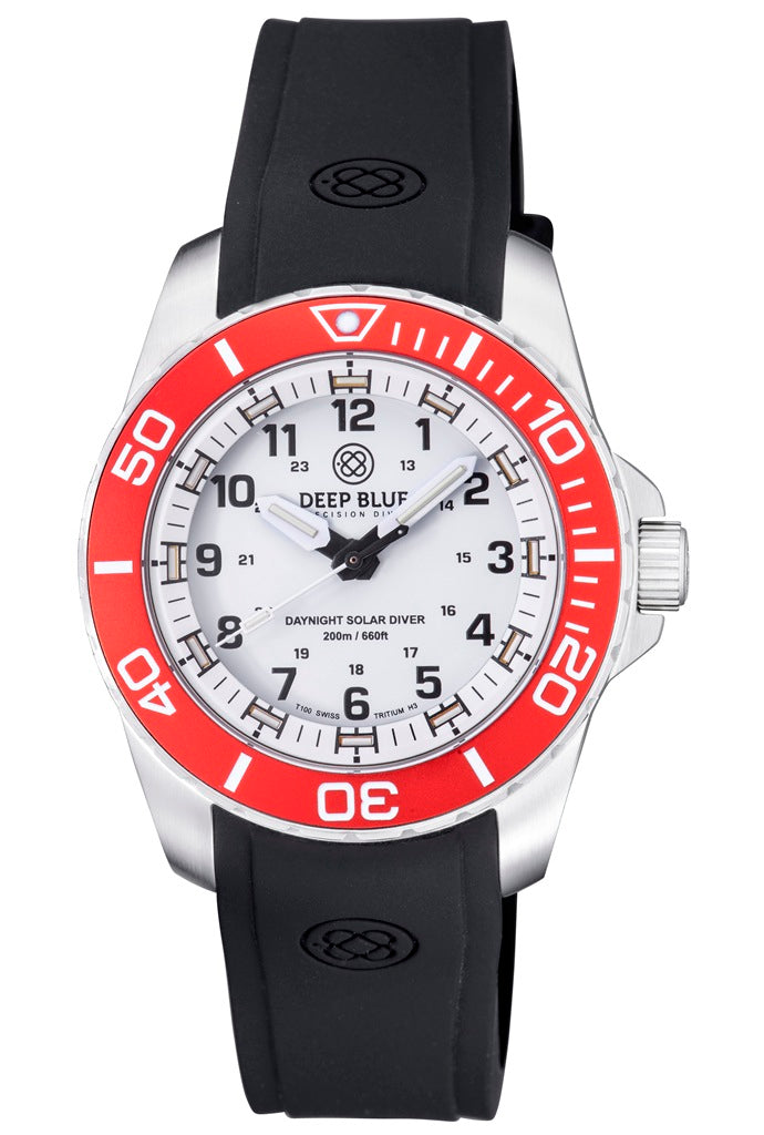Deep Blue Custom Fit Black Silicon Strap DB Logo