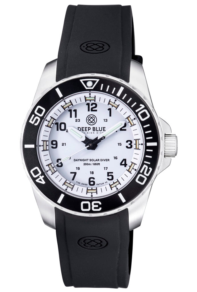 Deep Blue Custom Fit Black Silicon Strap DB Logo