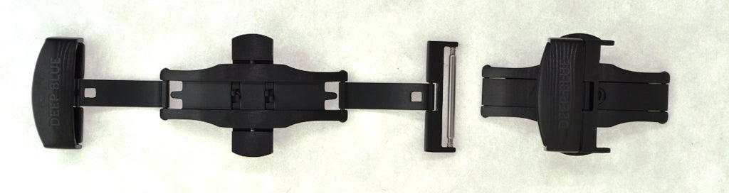 22mm PVD Deployant Clasp With Deep Blue Logo